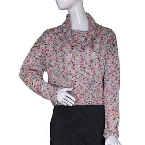Nordstrom BP NWT Sweater Top Size S Cowl Neck Speckled Knit